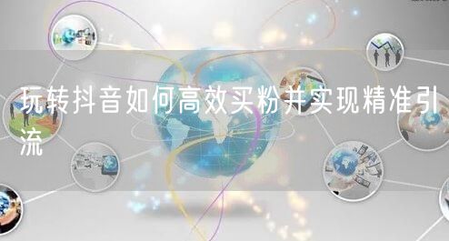 玩转抖音如何高效买粉并实现精准引流