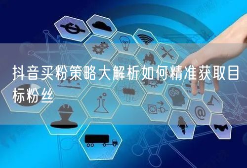 抖音买粉策略大解析如何精准获取目标粉丝