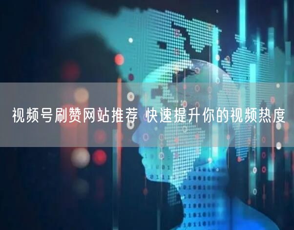 视频号刷赞网站推荐 快速提升你的视频热度
