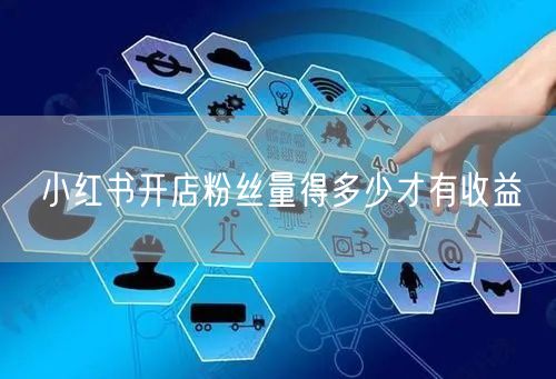小红书开店粉丝量得多少才有收益