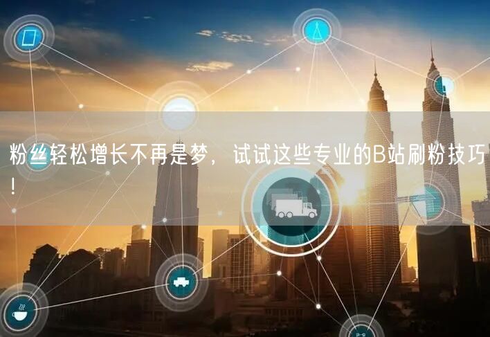 粉丝轻松增长不再是梦，试试这些专业的B站刷粉技巧！