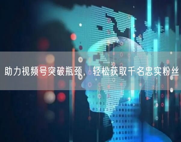 助力视频号突破瓶颈，轻松获取千名忠实粉丝