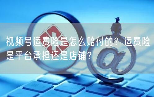 视频号运费险是怎么赔付的？运费险是平台承担还是店铺？