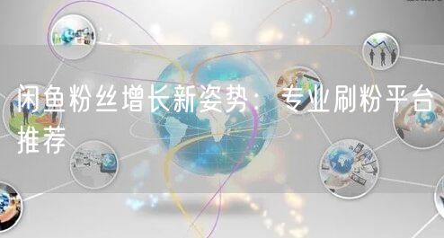 闲鱼粉丝增长新姿势：专业刷粉平台推荐