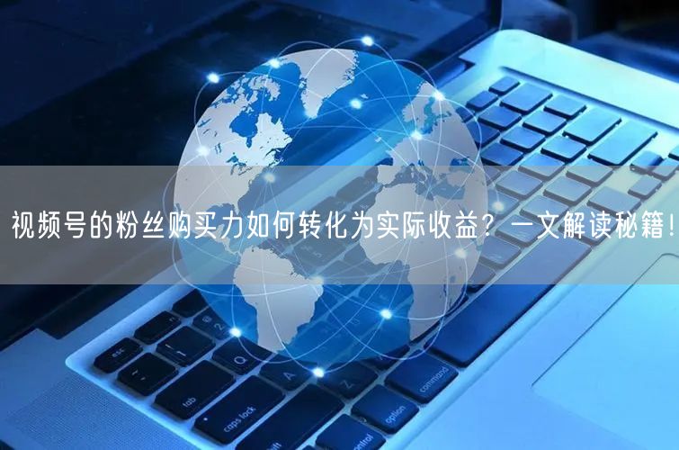 视频号的粉丝购买力如何转化为实际收益?一文解读秘籍!