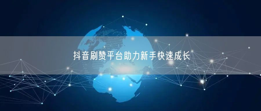抖音刷赞平台助力新手快速成长