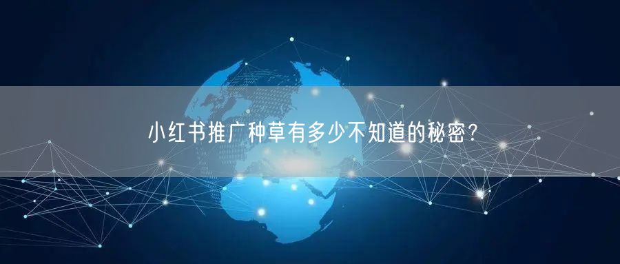 小红书推广种草有多少不知道的秘密?