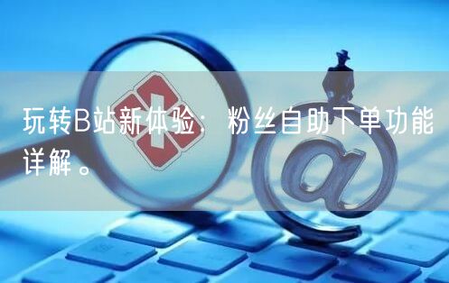 玩转B站新体验：粉丝自助下单功能详解。