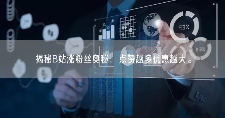 揭秘B站涨粉丝奥秘：点赞越多优惠越大。
