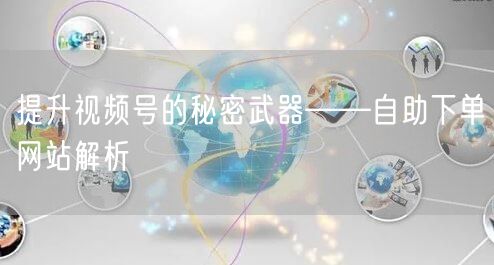 提升视频号的秘密武器——自助下单网站解析